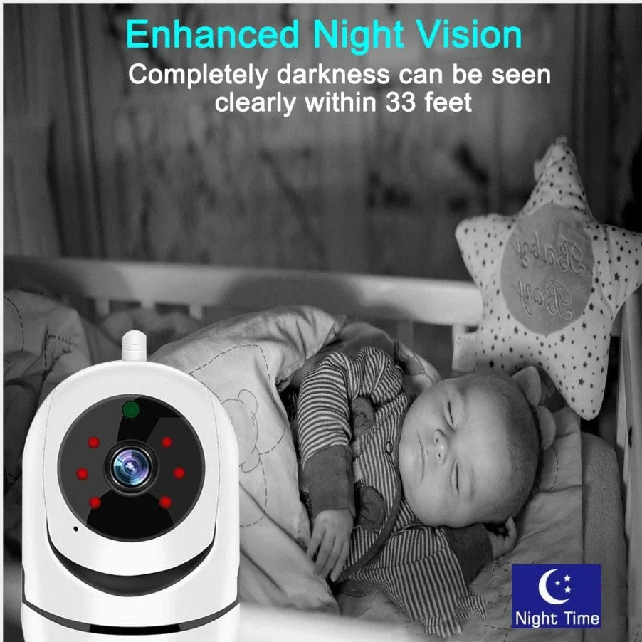 Caméra sécurité sans fil 1080P HD - Contrôle smartphone et vision nocturne. Gadjet-maison