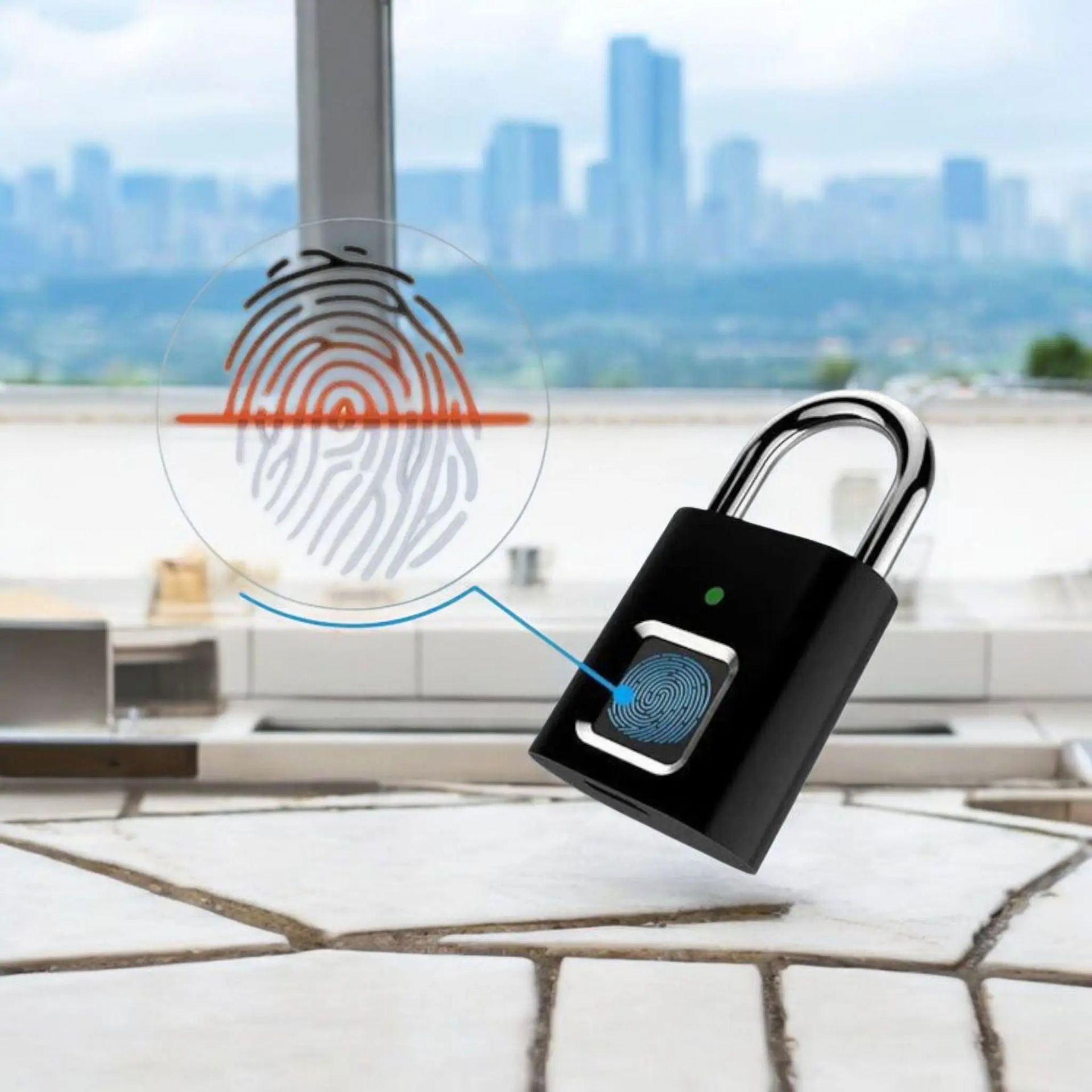Packaging cadenas intelligent biométrique empreintes digitales - Gadjet-maison