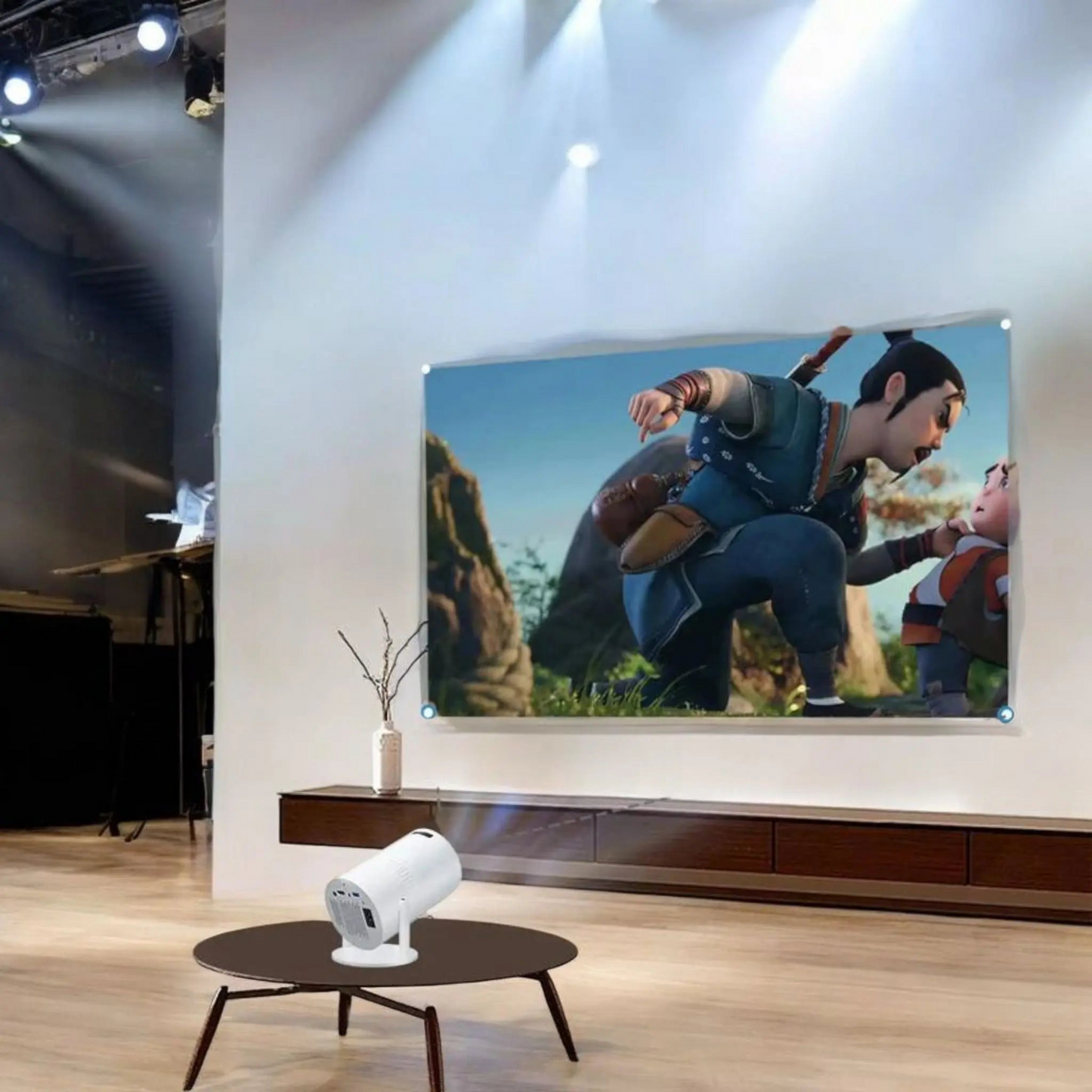 Projecteur portable 4K 8K Android 11 Wi-Fi pour cinéma maison - Gadjet-maison