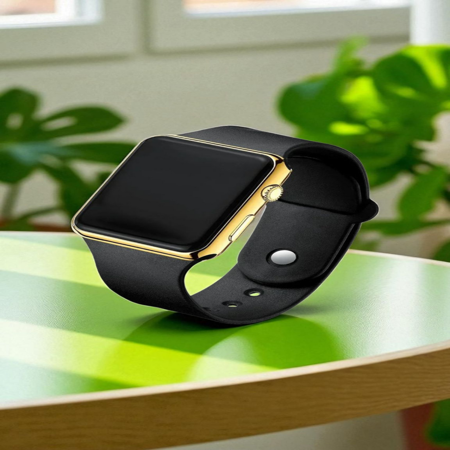 Montre Digitale LED Sport Unisexe Carré Silicone