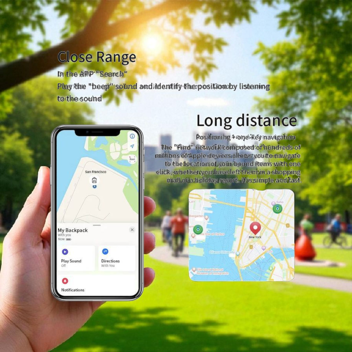 Tracker GPS Bluetooth Compatible AirTag IPX5