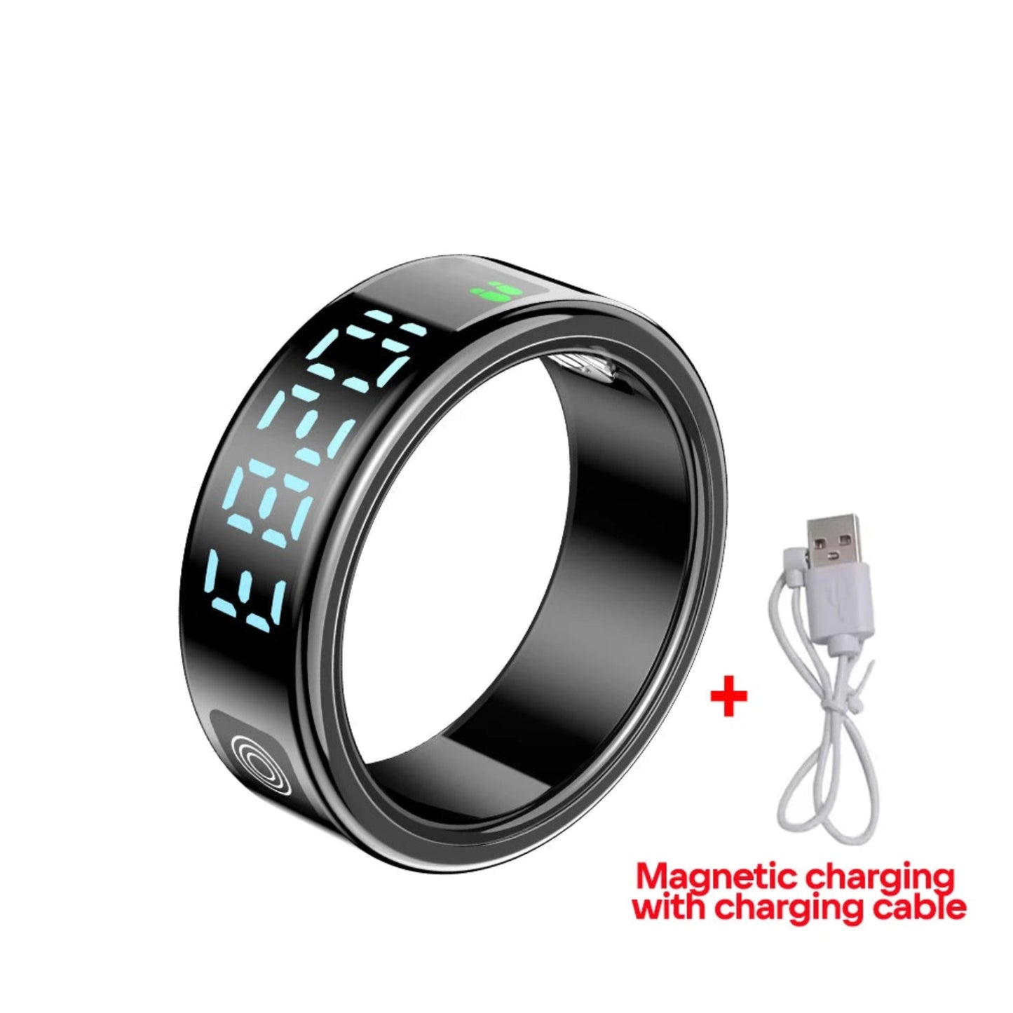 Bague Noir avec cable de chargement Gajet-maison