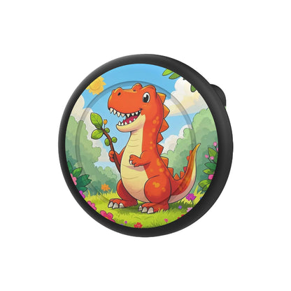 Étui Dinosaure AirTag soupe en silicone. Gadjet-maison