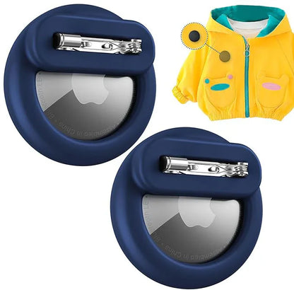 2  Étuis Bleu AirTag soupe en silicone
