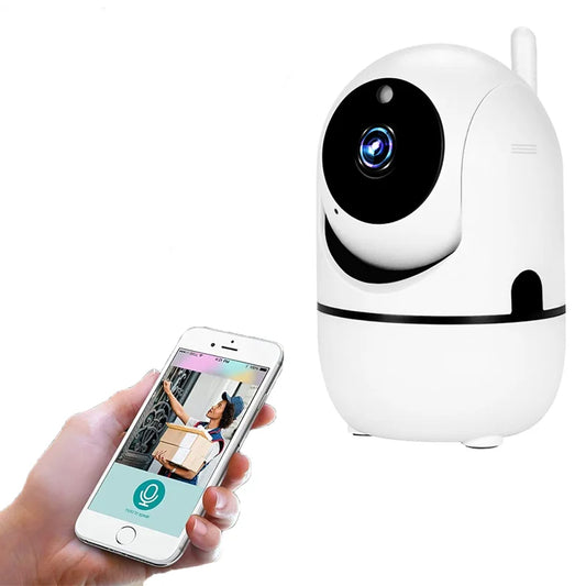 Caméra de surveillance WiFi 360° Suniseepro 2MP 1080P HD - Vue principale avec rotation panoramique. Gadjet-maison