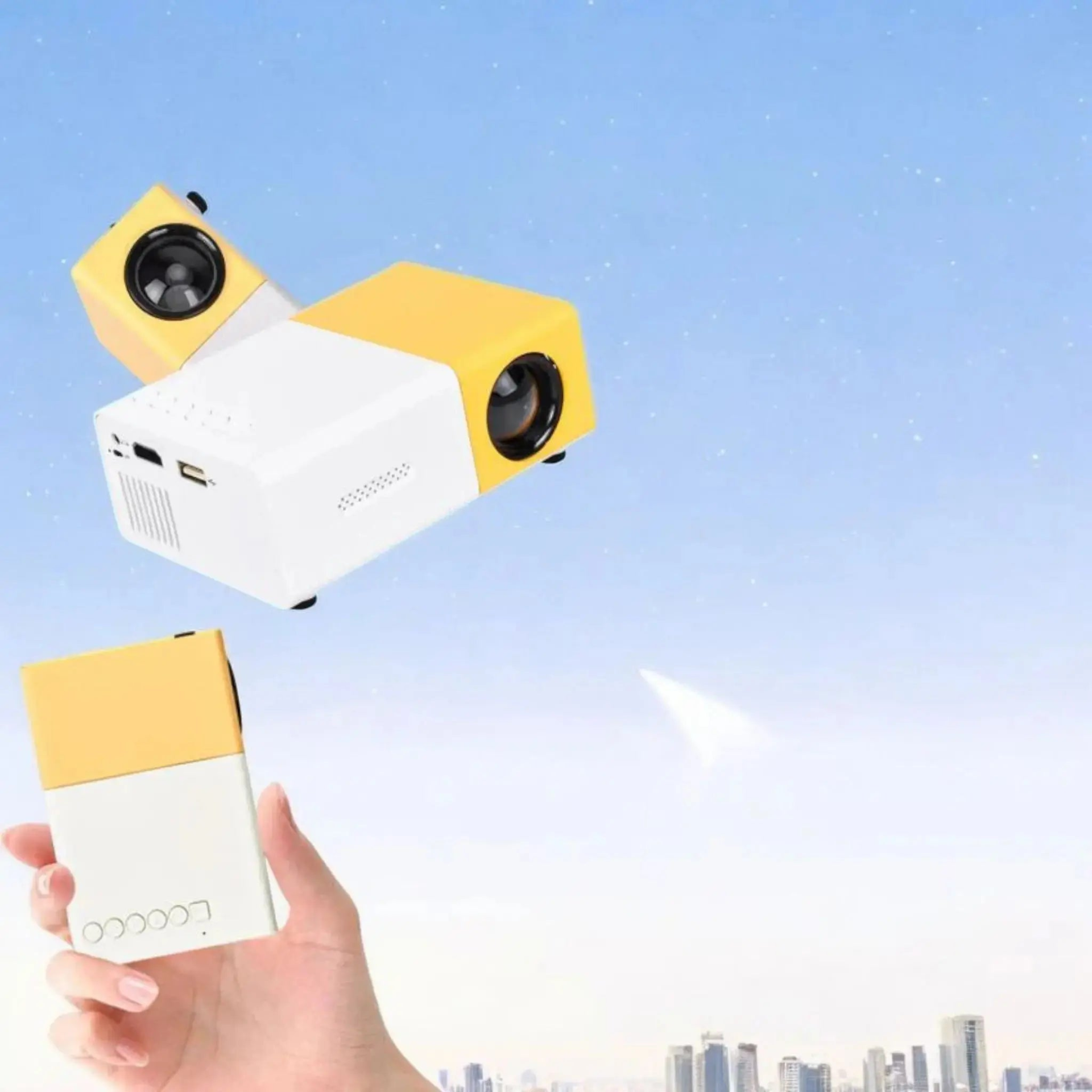 Design compact mini projecteur portable LED technologie avancée - Gadjet-maison