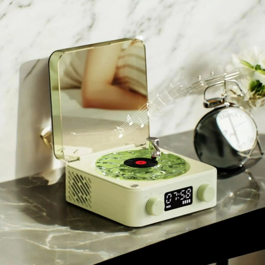 Mini haut-parleur Bluetooth vintage son premium vue principale - Gadjet-maison