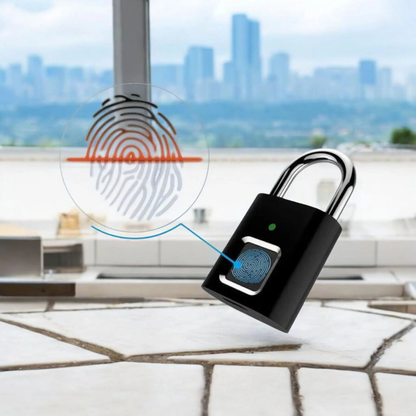 Packaging cadenas intelligent biométrique empreintes digitales - Gadjet-maison