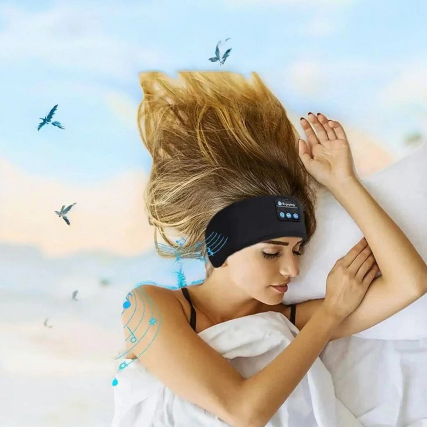 Utilisation bandeau sommeil méditation relaxation lit - Gadjet-maison